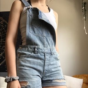 Blue Denim Overalls